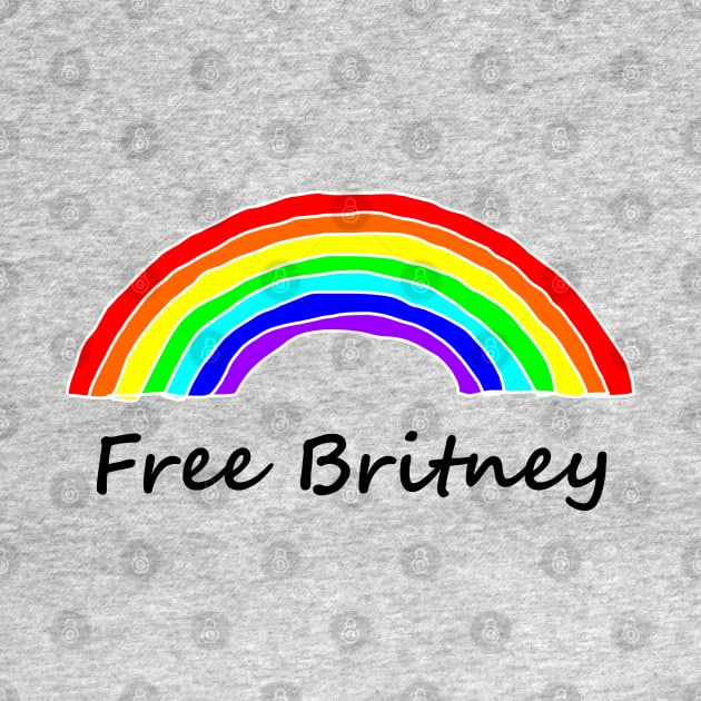 Free Britney Rainbow Typography by ellenhenryart